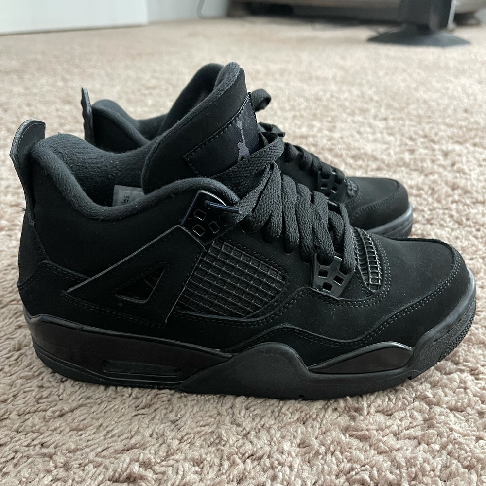 Boys Retro 4 Black Cat